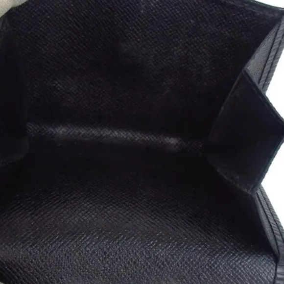 AUTH LOUIS VUITTON Black Epi Portomonet Simple Coin Purse Pouch - Picture 5 of 7